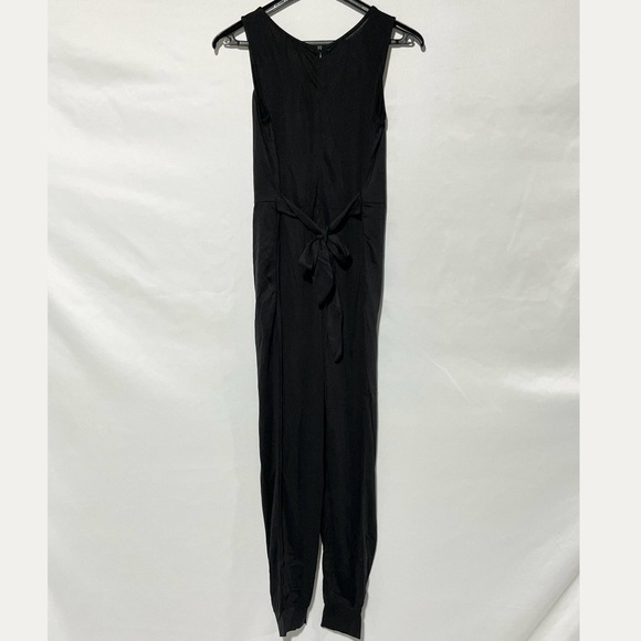 New Area Stars Sleeveless Belted Waist Jogger Jumpsuit Cisco Black Size XS - Picture 8 of 16